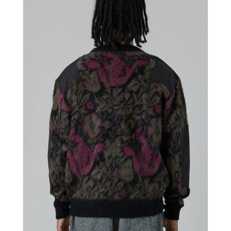 【UNFRM】MOHAIR KNIT VINTAGE FLOWER CAMO COMMAND SWEATER
