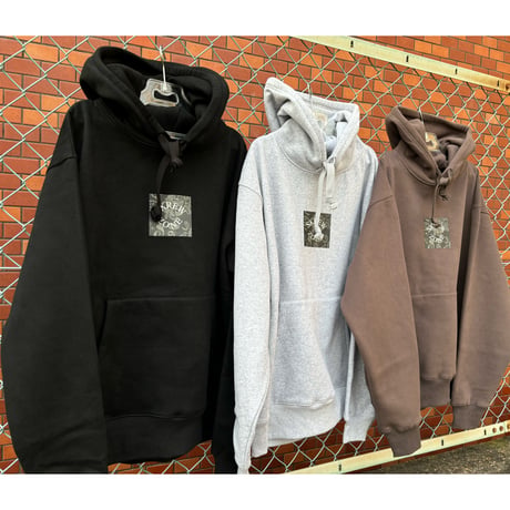 【SKREWZONE】PAISLEY BOX LOGO HEAVY HOODIE