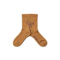 【CHAOS  FISHING  CLUB】1Pac Osakana Kun Socks BROWN