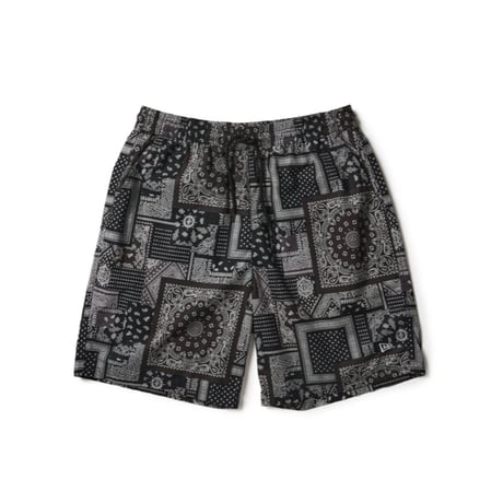 【NEWERA】イージー ショートパンツ Oriental Paisley ブラック