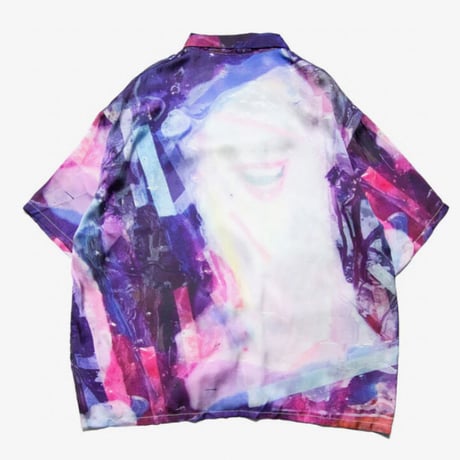 【HAIGHT】PURPLE NIGHT OPEN COLLAR SHIRT