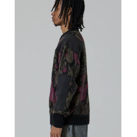 【UNFRM】MOHAIR KNIT VINTAGE FLOWER CAMO COMMAND SWEATER