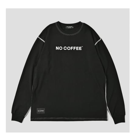 【NC by NO COFFEE】NCロゴプリント L/S Tee BLACK