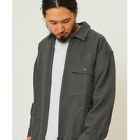【BIG MIKE】Heavy Flannel Zip Shirt Jacket - 102535800