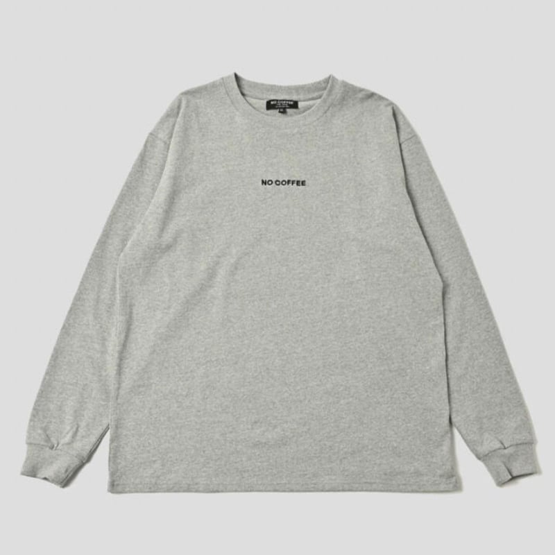 NC by NO COFFEE】ロゴ刺繍 L/S TEE GRAY | SKREWZONE...
