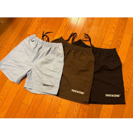 【SKREWZONE】CLASSIC LOGO NYLON SHORTS