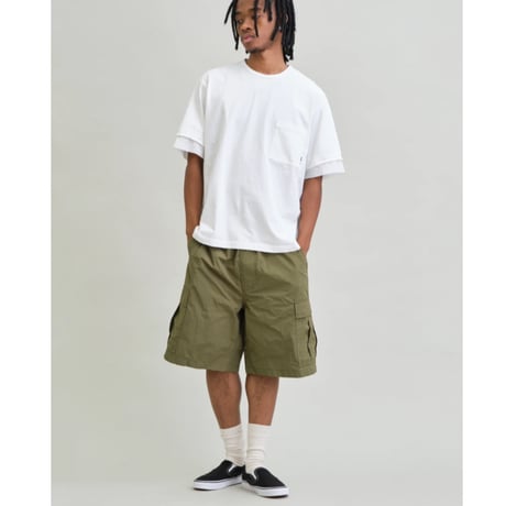 【UNFRM】NY TYPEWRITER MESH LINED 6/10 BDU WIDE SHORTS