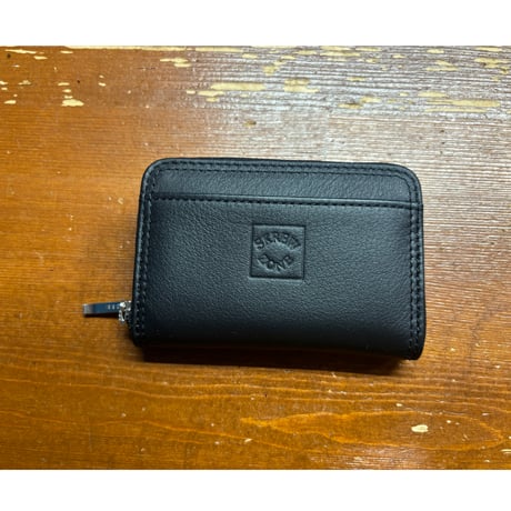 【SKREWZONE】LEATHER ZIP COIN&CARD CASE