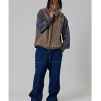 【UNFRM】COZY BOA FLEECE ZIP-UP VEST