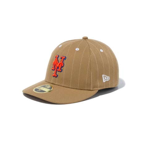 【NEWERA】LP 59FIFTY MLB Pinstripe ニューヨーク・メッツ カーキ