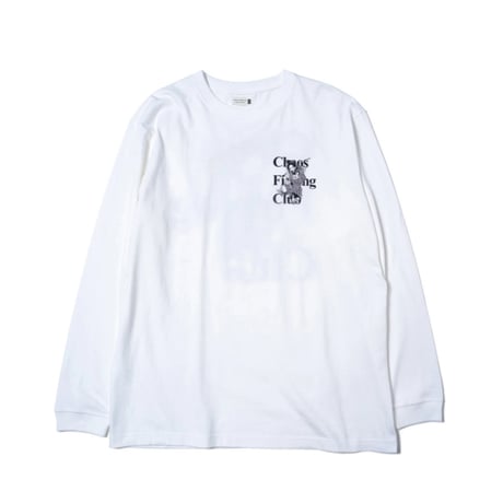 【CHAOS FISHING CLUB】The Original Fishing Girl T-Shirt L/S　WHITE