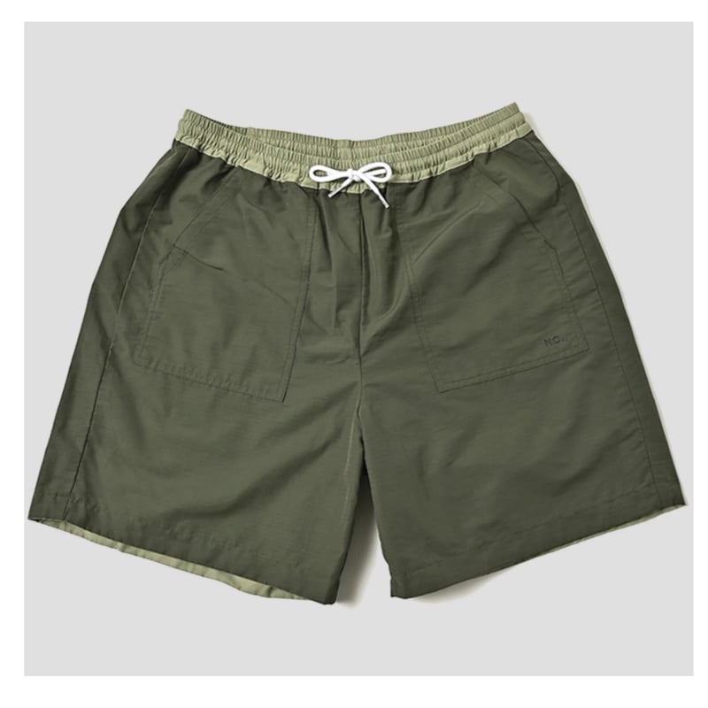 NC by NO COFFEE】リバーシブルショーツ KHAKI×GREEN | SKREW NC by NO COFFEE】リバーシブルショーツ KHAKI×GREEN | SKREW