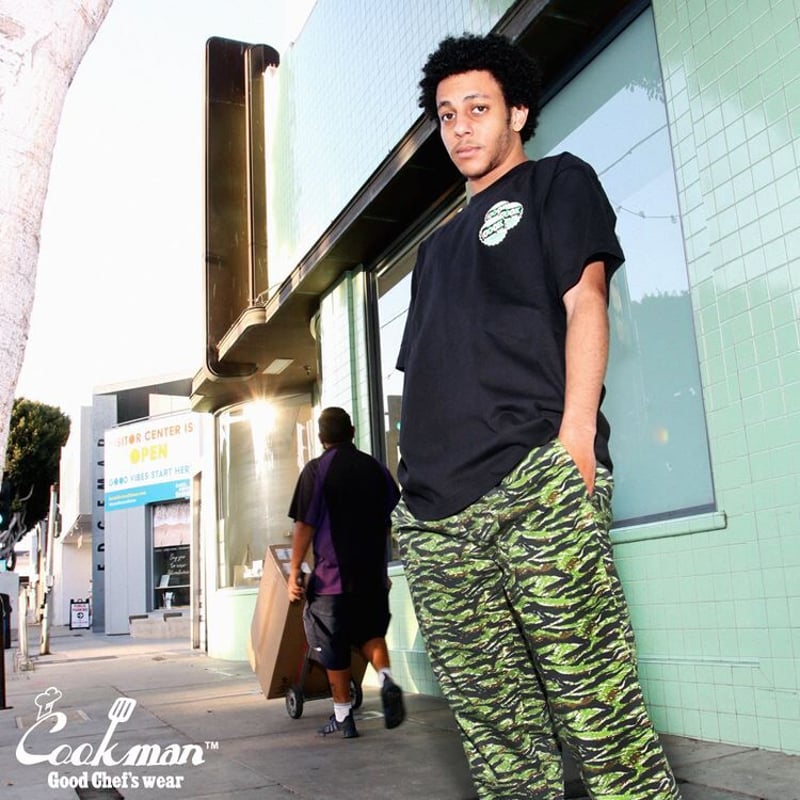 COOKMAN】Chef Pants Ripstop Camo Green (Tiger) COOKMAN】Chef Pants Ripstop Camo Green (Tiger)