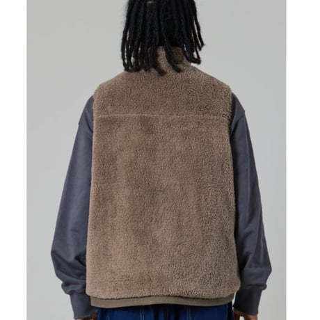 【UNFRM】COZY BOA FLEECE ZIP-UP VEST