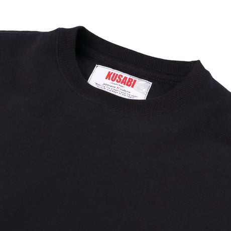 【楔　KUSABI】Flock Logo Crew Sweat - Red
