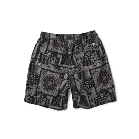 【NEWERA】イージー ショートパンツ Oriental Paisley ブラック