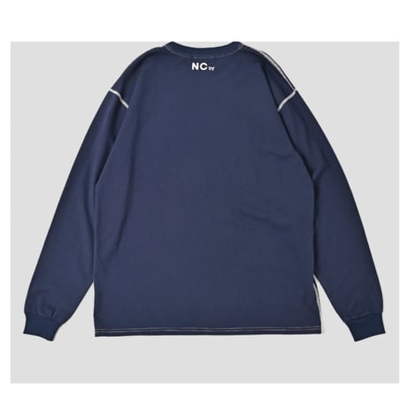 【NC by NO COFFEE】"N" ロゴプリント L/S Tee NAVY