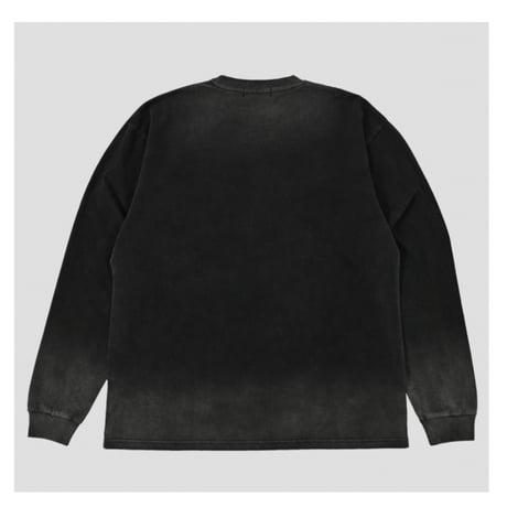 【NC by NO COFFEE】サルファーダイ クラックプリント L/S Tee BLACK