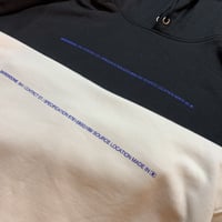 【SKREWZONE】SPEC LOGO HOODIE BLUEプリント