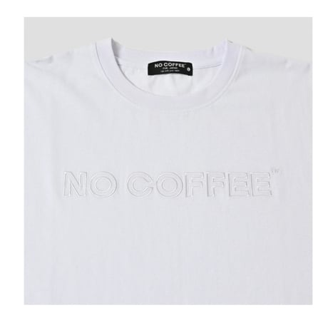 【NC by NO COFFEE】アウトライン刺繍S/S TEE WHITE