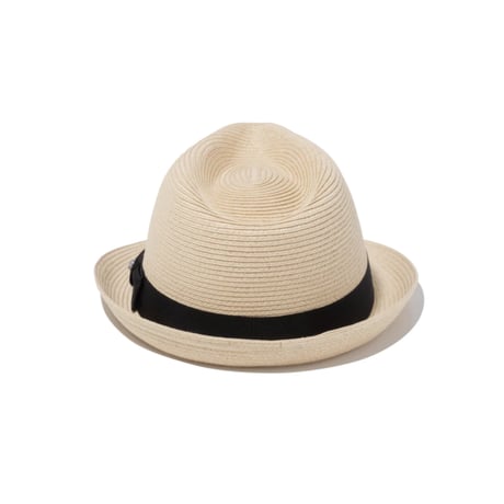 【NEWERA】The Trilby グログランバンド ナチュラルペーパーロープ シルバーピン