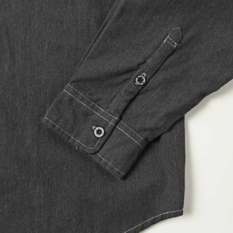 【NC by NO COFFEE】シャンブレーワークシャツ　CHARCOAL