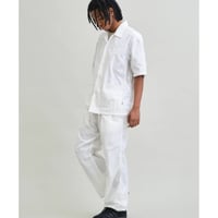 【UNFRM】NY TYPEWRITER PANEL MESH OPEN COLLAR SHIRT