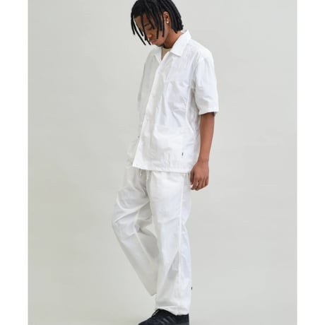 【UNFRM】NY TYPEWRITER PANEL MESH OPEN COLLAR SHIRT