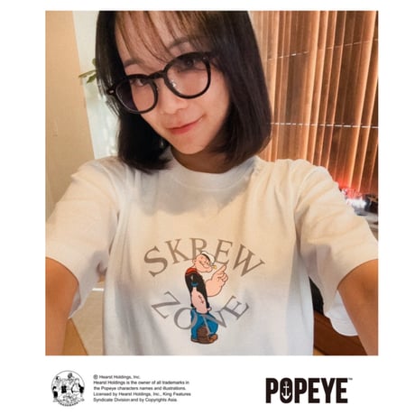 【SKREWZONE】POPEYE™︎ Tシャツ　WHITE