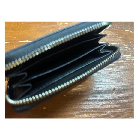 【SKREWZONE】LEATHER ZIP COIN&CARD CASE