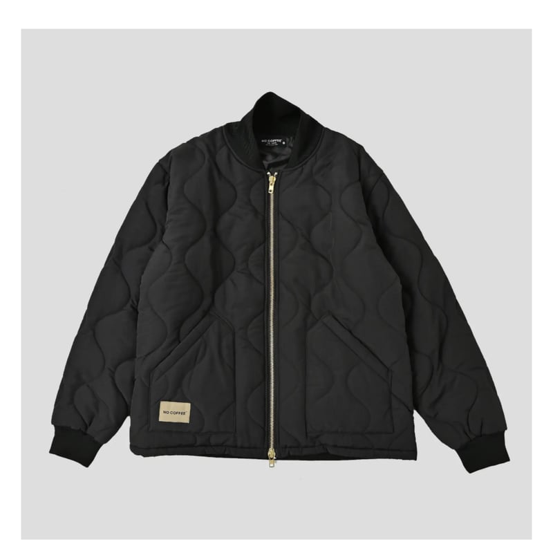 NC by NO COFFEE】キルティングジップブルゾン BLACK | SKREWZON