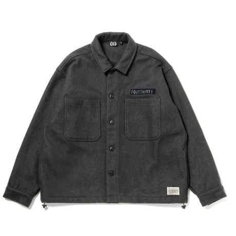 【SKREWZONE】× 【FOURTHIRTY】UTILITY CPO SHIRT [ユーティリティー ウール シャツ]