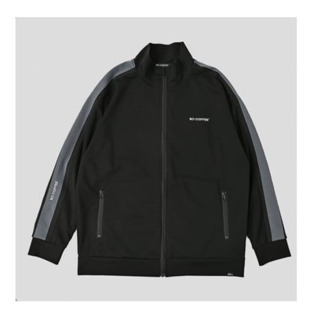 【NC by NO COFFEE】ジップアップトラックジャケット(ジャージ) BLACK