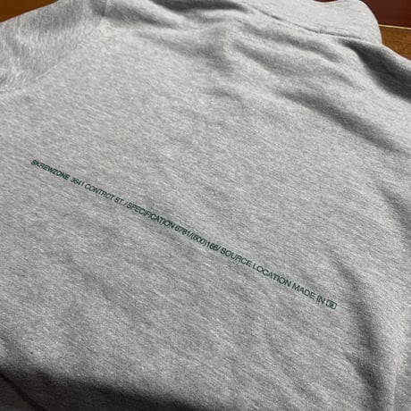 SKREWZONE× MACHUNOYOMOGI 【麻中之蓬　一飯之恩】HALF ZIP SWEAT