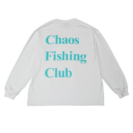 【CHAOS FISHING CLUB】Logo Dry L/S WHITE
