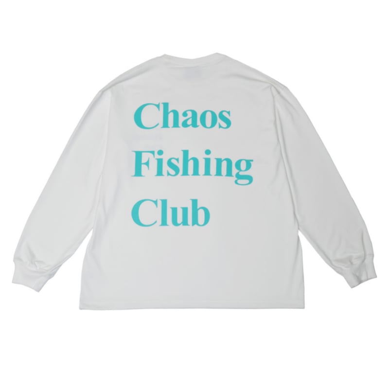 CHAOS FISHING CLUB】Logo Dry L/S WHITE | SKREWZ