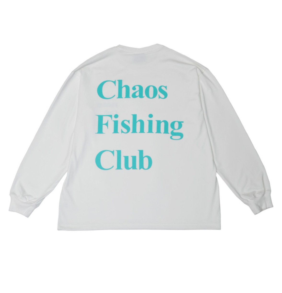 CHAOS FISHING CLUB】Logo Dry L/S WHITE | SKREWZ