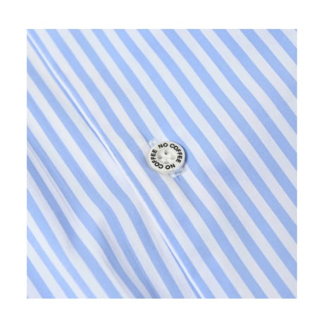【NC by NO COFFEE】ビッグシルエットストライプシャツ　BLUE
