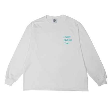 【CHAOS FISHING CLUB】Logo Dry L/S WHITE