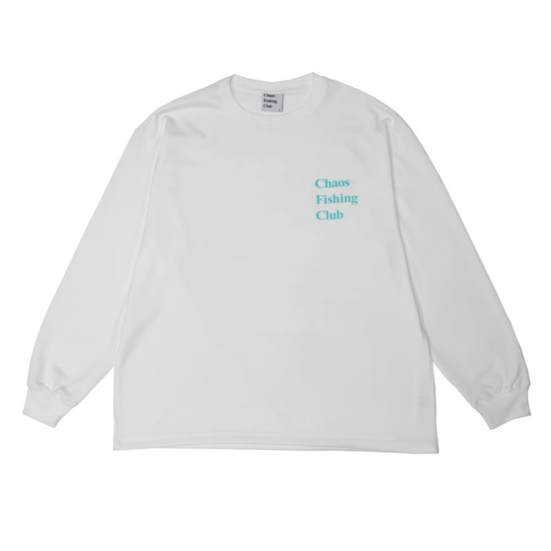 CHAOS FISHING CLUB】Logo Dry L/S WHITE | SKREWZ