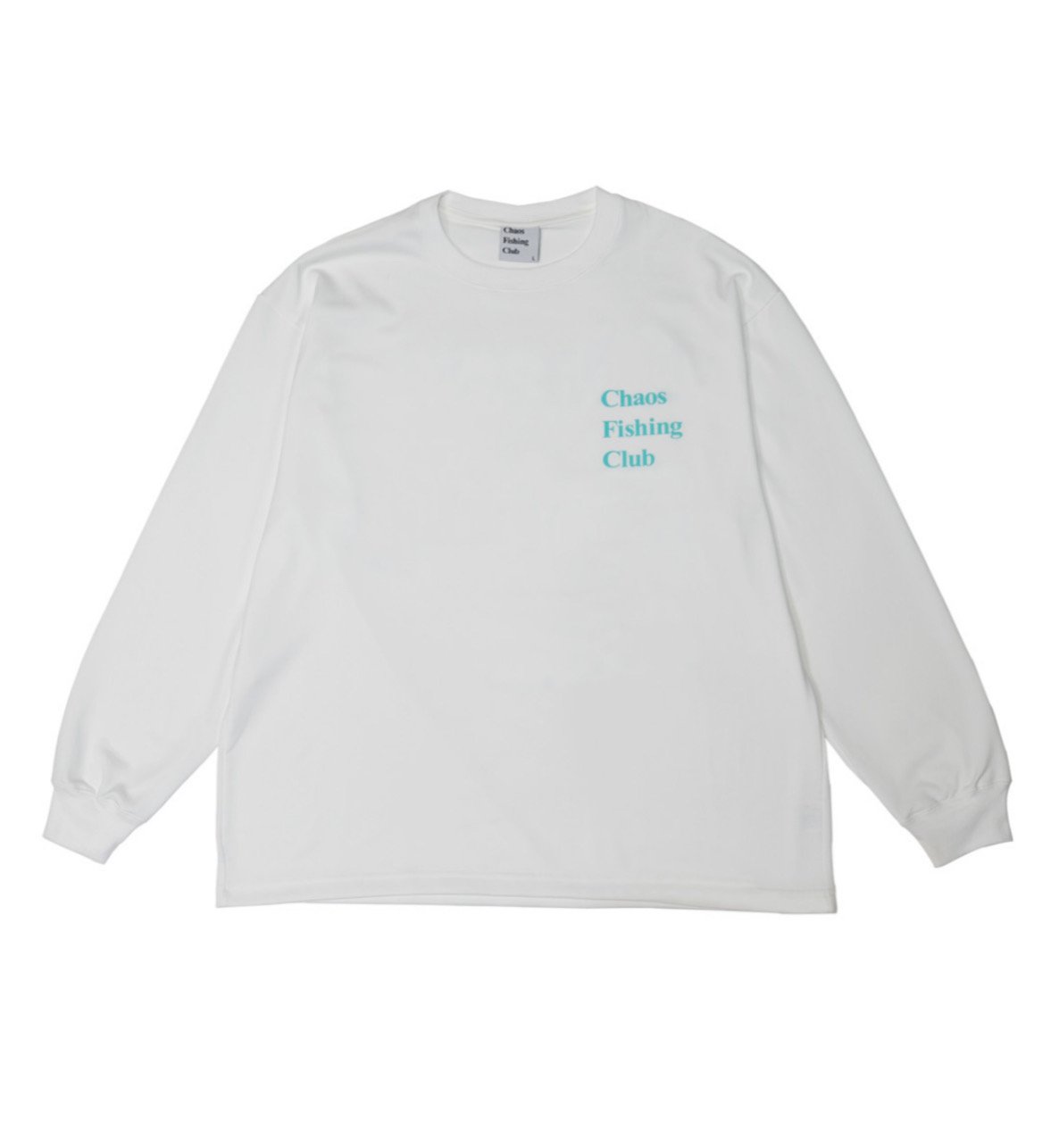 CHAOS FISHING CLUB】Logo Dry L/S WHITE | SKREWZ