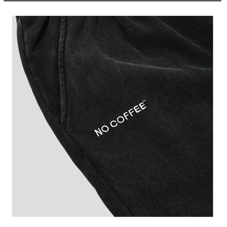 【NC by NO COFFEE】ピグメントダイスウェットパンツ　BLACK