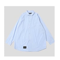 【NC by NO COFFEE】ビッグシルエットストライプシャツ　BLUE