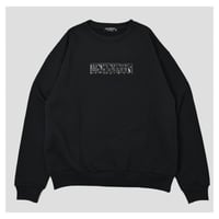 【NC by NO COFFEE】シレーボックスロゴ クルーネックスウェット　BLACK