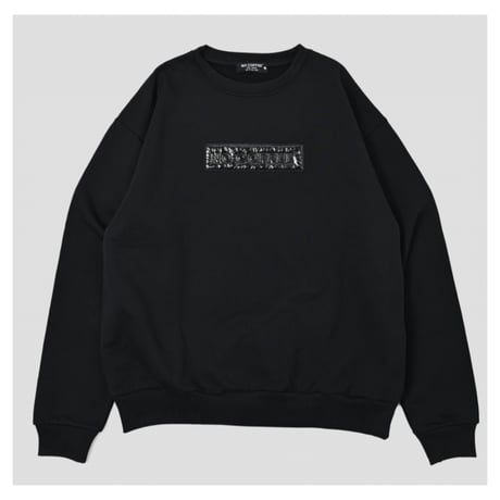 【NC by NO COFFEE】シレーボックスロゴ クルーネックスウェット　BLACK