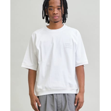 【UNFRM】UOS EMBROIDERY PONTE RIB 1/2 PULLOVER SHIRT