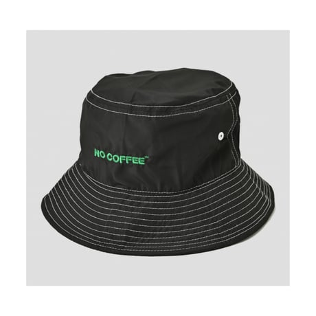 【NC by NO COFFEE】ロゴ刺繍バケットハット　BLACK