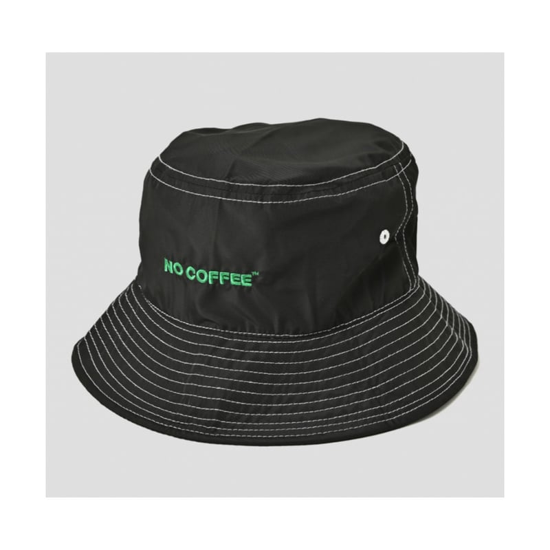 NC by NO COFFEE】ロゴ刺繍バケットハット BLACK | SKREWZONE