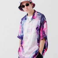 【HAIGHT】PURPLE NIGHT OPEN COLLAR SHIRT