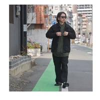 【NC by NO COFFEE】ミリタリーポケット コーチジャケット BLACK